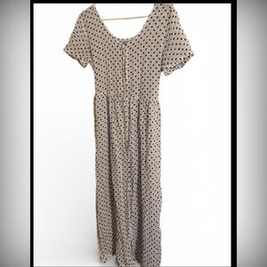 Polka Dot Maxi Dress whimsigoth whimsical dress cute back